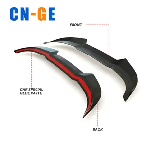 Rear Spoiler Extension For Ford Fiesta Mk8 ST 2018-2023 Plastic ABS Gloss Black Or Carbon Fiber Look