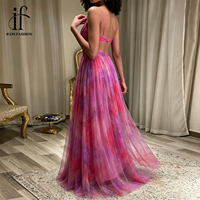 Robe longue maxi sans manches à bretelles spaghetti en maille imprimée sur mesure pour les vacances d'été et les fêtes, vente en gros OEM