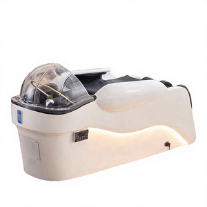Lit de massage électrique complet pour salon de coiffure et hôtel, avec revêtement en cuir PU - Product Image 2
