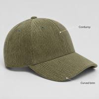 Casquettes de baseball en velours côtelé automne-hiver, vierges, 6 panneaux, olive, kaki, camel, crème, anthracite, broderie logo personnalisée, vente en gros