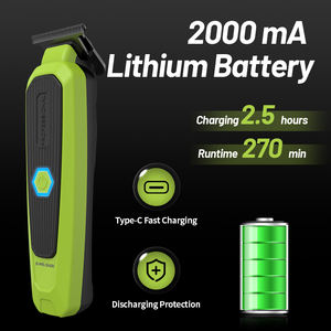 Máquina de corte de pelo <span class=keywords><strong>profesional</strong></span> para hombres, fábrica, venta al por mayor, pelo potente personalizado para cortadora, hoja de cerámica, Inglés para uso doméstico - Product Image 3