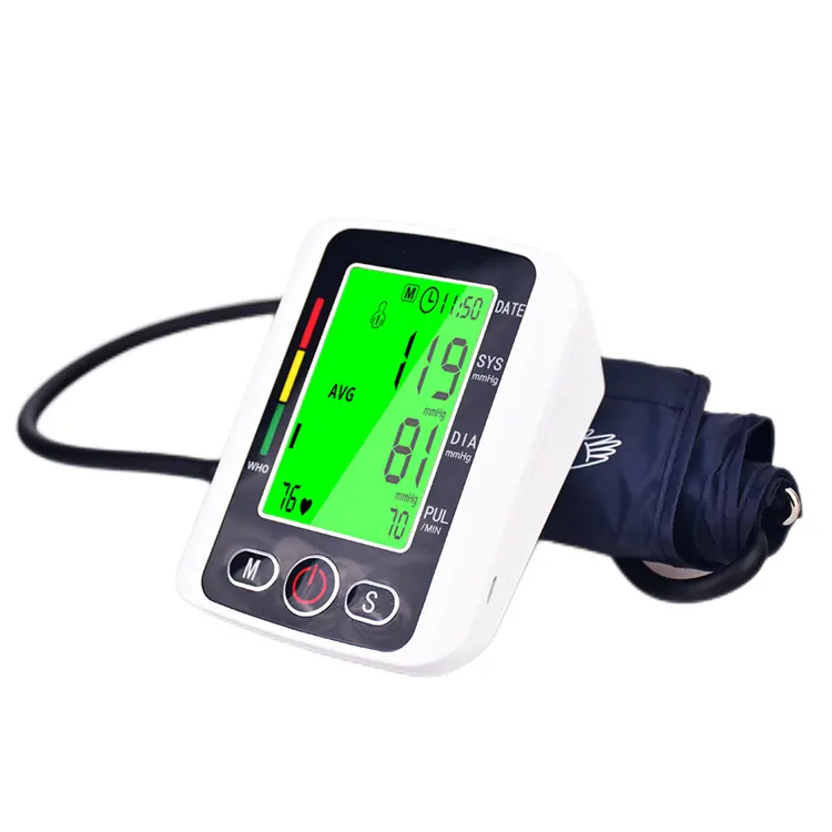Monitor automático de presión arterial, máquina Digital de mano para medir la presión arterial