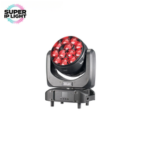 Projecteur LED mobile RVBW 12x40W 4.5~45 °   Éclairage de scène pour événements disco Zoom DMX512 RDM avec contrôle individuel des pixels