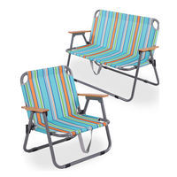 Chaise pliante de camping en acier de haute qualité E-RIKE, chaise pliante de plage pour l'extérieur