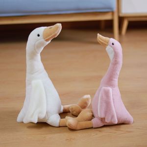 Jouets en peluche en forme d'oie à plumes, animaux en peluche pour enfants, poupées en peluche pour cadeaux d'anniversaire d'enfants - Product Image 3