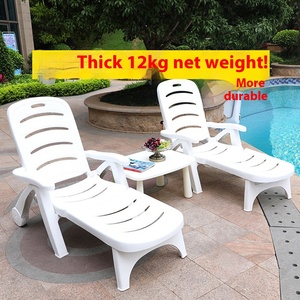 <span class=keywords><strong>Silla</strong></span> de Playa <span class=keywords><strong>Plegable</strong></span> y Ligera para Ocio al Aire Libre en Patios, Tumbona de Plástico para <span class=keywords><strong>Camping</strong></span>, Hotel y Piscina - Product Image 5