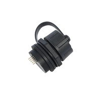 LSHITECH M20 impermeable tipo-B Puerto enchufe tablero montaje en Panel paso a través conector adaptador de acoplador de mamparo