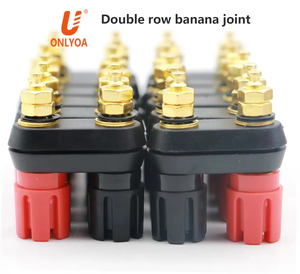 4mm Doppels ch raube Typ Vergoldete Buchse Bananen stecker Buchse Buchse Binde pfosten für Lautsprecher verstärker anschluss - Product Image 4