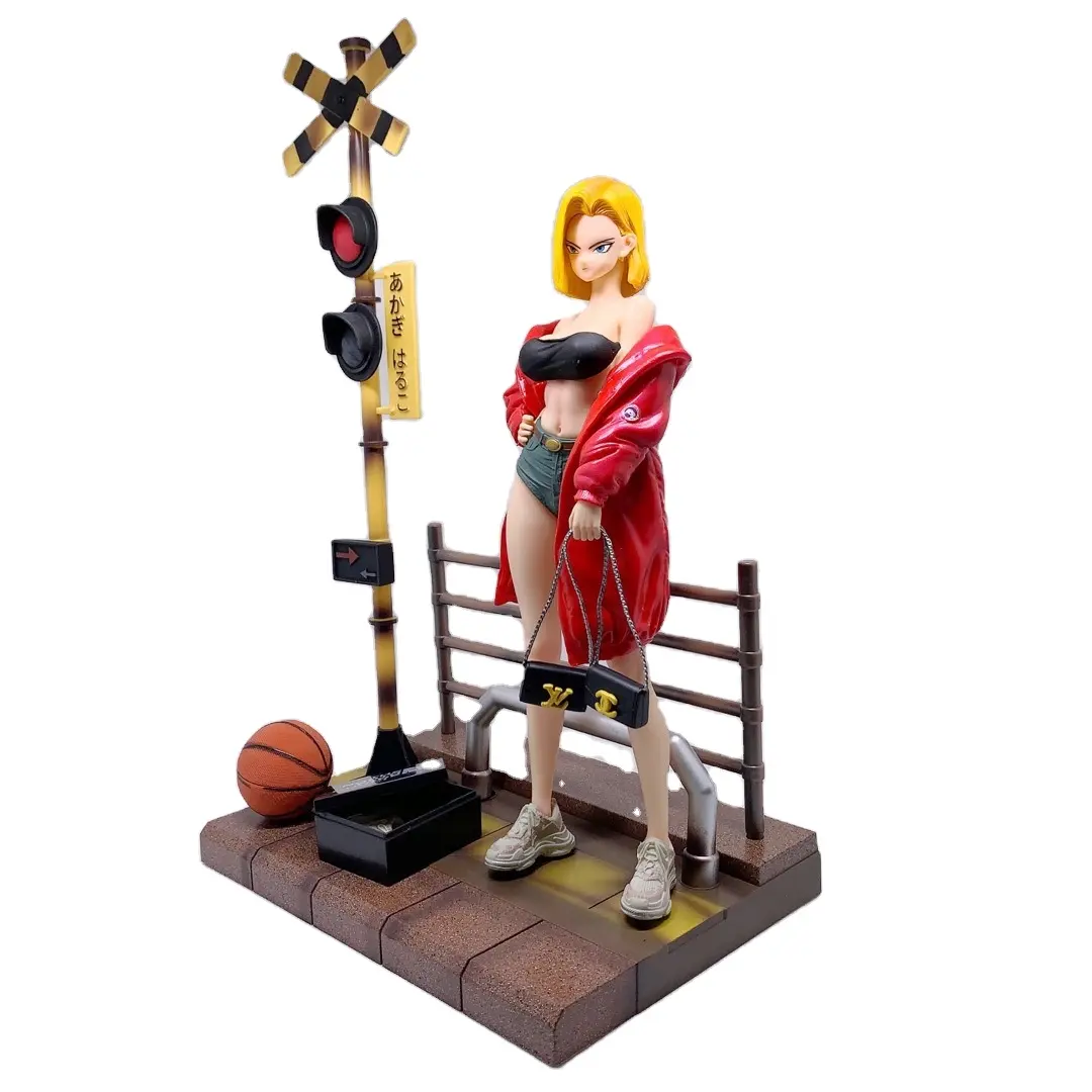 Schlussverkauf japanische Karikatur-Actionfigur Nr. 18 Statue in Stehhaltung Vinyl und PVC für Spielzeug und Geschenke