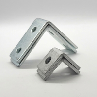 Kit d'assortiment de supports de canal galvanisés à 90 degrés à 2, 3 et 4 trous pour support de tuyaux universels MEP en gros