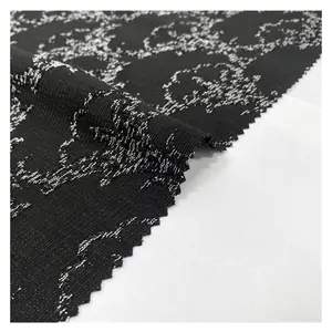 ABAYA FABRIC MANUFACTURER SUPPLY New Type Fashionable Polyester Jacquard Textured Women's black Abayas Fabric