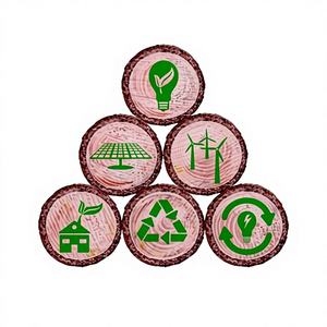 Cadre photo en bois rustique KLEE avec Crylex rouge 24x30cm, montage mural, couleur pleine - Product Image 1