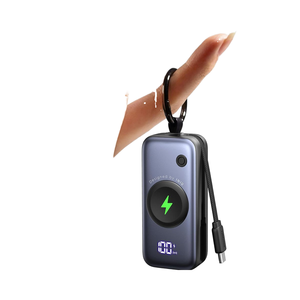 <span class=keywords><strong>INIU</strong></span> 5000mAh Mini chargeur Portable mince câble intégré QC3.0 type-c Compatible pour Apple Watch pour iPhone 16/15 LCD IWatch - Product Image 1