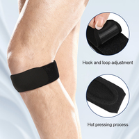KS-2338 # Correas de Neopreno Ligeras para Fitness, Soporte Ajustable para Tendones, Almohadilla de Silicona para Absorción de Impactos, Banda para Rótula
