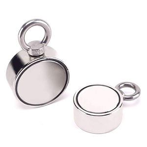 Doppio Lato Rotondo Ricerca Forza di Trazione Forte Magnete Magnete Giochi di Pesca Combinato Con Golfare di Pesca Magnete - Product Image 2