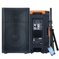 Système de Sonorisation Professionnel 1800 W avec Haut-Parleur de Graves 15 Pouces, Enceinte Amplifiée pour DJ, Matériel Audio pour Fêtes Extérieures, Bocina Parlante