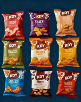 Sacs d'emballage en plastique thermoscellables, résistants à l'humidité, imprimés sur mesure, pour les chips de pommes de terre, les aliments soufflés, les emballages de collations