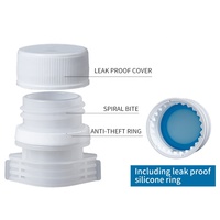 Bouchon à vis en plastique HDPE de 22 mm de diamètre intérieur pour sachet de lessive à fond plat