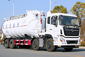 Dongfeng 8x4 Professional Industrial <b>Dust</b> Suction Truck 28Cubic Vacuum Pressure Conveying Truck For Factory Cleaning - Product Image 2