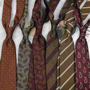 Men's Vintage Cashew Neck Tie Suit Shirt Groom Wedding 8cm Business Formal Professional Striped Neck Ties - Product Image 3