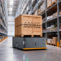 Robot AGV de haute qualité, capacité de charge de 600 kg, équipement de livraison industriel, transport de matières premières, navigation magnétique