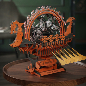 CPC certifié <span class=keywords><strong>Robotime</strong></span> <span class=keywords><strong>Rokr</strong></span> LK802 <span class=keywords><strong>3D</strong></span> bricolage assemblé à la main en bois Viking Dragon Ship Puzzles pour adultes - Product Image 2