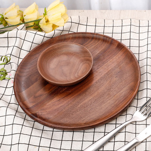 Black Walnut Wood <b>Tray</b> Set Rectangular Serving <b>Trays</b> For Cafe Restaurant Hotel <b>Tea</b> Coffee Fruit Platter - Product Image 3