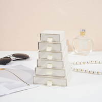 Boîtes rigides en carton ondulé rose avec feuille d'or de haute qualité, taille personnalisée, processus CMYK 4 couleurs, emballage tiroir pour bijoux et montres