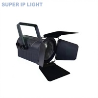 Lumière LED COB silencieuse sans ventilateur 100W avec zoom motorisé 15-30 °   CRI≥95 DMX512 pour studio à domicile