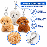 Porte-clés en peluche de haute qualité, pendentif mascotte personnalisé, porte-clés en peluche moelleux en gros, décoration pour sac à dos et sac à main
