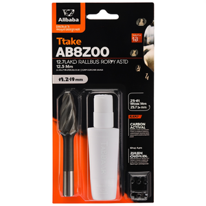 Fraise rotative à bout sphérique Ttake Ab8500, rayon 12,7 mm, 25 mm, coupe Z3 pour métal, bois, plastique - Product Image 2