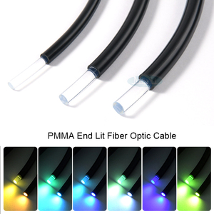 Câble à fibres optiques PMMA à émission lumineuse, gaine noire, pour <span class=keywords><strong>plafond</strong></span> <span class=keywords><strong>étoilé</strong></span>, jardin et piscine - Product Image 1