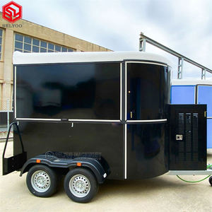 Belyoo remorque alimentaire camion de nourriture mobile café van chariots à café foodtruck cuisine mobile remorque à chevaux camion de crème glacée bar mobile - Product Image 1