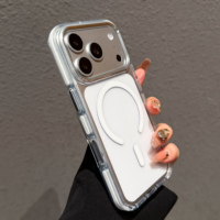 Étui de téléphone hybride à cadre plat avec contour de caméra surélevé, résistant aux chutes, 7 couleurs, design mat anti-traces de doigts