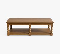 Ensemble de table basse et de table à thé rectangulaire en bois moderne avec structure en acier pour le salon, facile à nettoyer