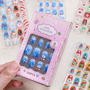 6-14Years อะคริลิคเทียมสำหรับเด็กลายการ์ตูนเจ้าหญิงชิ้น/กล่อง120 - Product Image 4