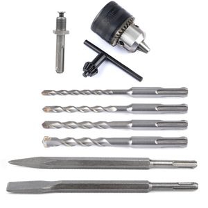 Jeu de forets SDS, 9 pièces, pour maçonnerie, béton, carbure cémenté - Product Image 1