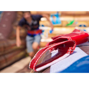 Pista Gonfiabile a Doppia Corsia per Bungee Run con Imbracatura di Sicurezza, Gioco Gonfiabile Bungee Run, Gara Gonfiabile Bungee - Product Image 6