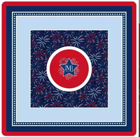 Tuiles de Mahjong américaines en acrylique bleu à 3 couches, thème Guerre Révolutionnaire, 250e anniversaire des États-Unis