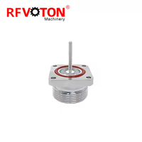 Usine 7/16 DIN L29 prise mâle prise femelle 4 trous bride pont soudure tasse fils étendus M5 RF coaxial adaptateur coaxial connecteurs