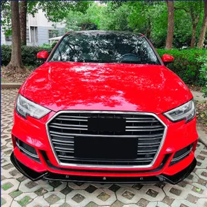 Para Audi A3 S3 8V Sline 2017-2020, alerón delantero, labio protector inferior, difusor, protector de parachoques, decoración, kit de carrocería, tuning - Product Image 2