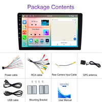 Hikity 9 ''2Din 6 + 128 Go Android Autoradio CarPlay Android Auto Autoradio HiFi/WiFi/GPS/RDS/DSP/IPS Écran tactile OEM Usine