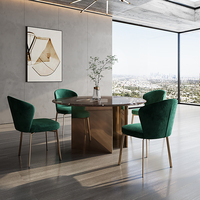 High-End-Esstisch moderne italienische Luxus 4-Sitzer runde Esstisch aus gehärtetem Glas