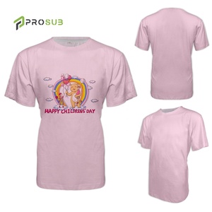 Prosub US Size Unisex Sublimation Shirts Cotton Feel Sublimated Tshirt Blank Pure Color T Shirt Custom Printed Logo