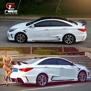 Pare-chocs de Voiture Type <span class=keywords><strong>EX</strong></span> pour Hyundai Sonata Huitième Génération 2011-2015 Pare-chocs Avant Pare-chocs Arrière Jupes Latérales Kit Carrosserie Pièces Automobiles - Product Image 5