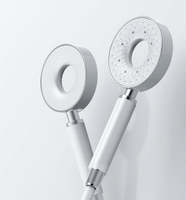 Ensemble de douche Donut avec affichage de la température, eau chaude et froide, haute qualité, blanc et noir
