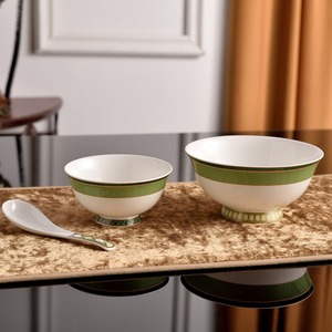 Wholesale 28-pcs Tessellation Geometric Pattern Porcelain Bone China Dinnerware <b>Sets</b> Dishwasher Safe Utensils Kit-Plant Design - Product Image 4