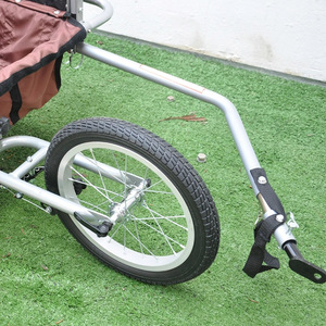 Bicyclette jumelle pliable en aluminium, bicyclette pour enfants et chiens, remorque de vélo et poussette de bébé, fabricants pour l'extérieur - Product Image 2