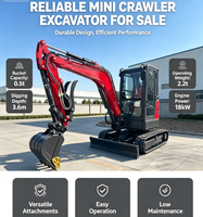 Mini-excavatrice sur chenilles multifonctionnelle SH40, capacité de la benne de 0,12 m³ pour les opérations de construction en espaces restreints