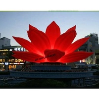 Pilier d'arc de fleur gonflable avec la LED pour l'événement, pilier gonflable de LED pour la publicité
